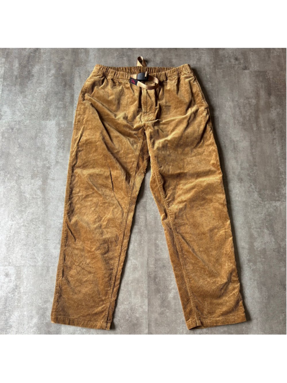 Gramicci Corduroy Pants Original Freedom Mens Large Camel Brown